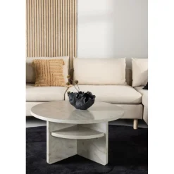 Ålesund soffbord Ø85 cm - Beige