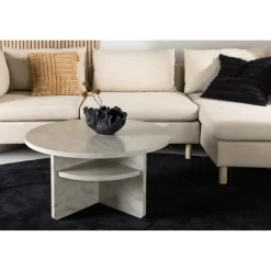 Ålesund soffbord Ø85 cm - Beige