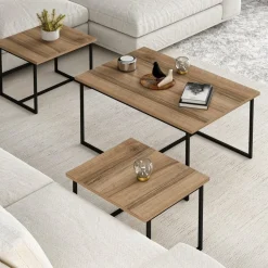 Levada satsbord 52/90 x 45/60 cm - Valnöt