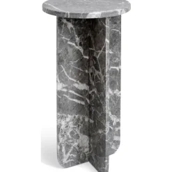 Level piedestal i grå marmor höjd 75 cm