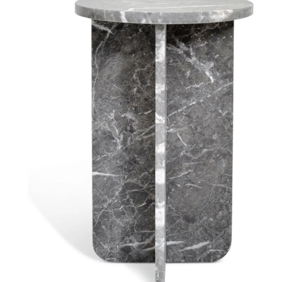 Level piedestal i grå marmor höjd 60 cm