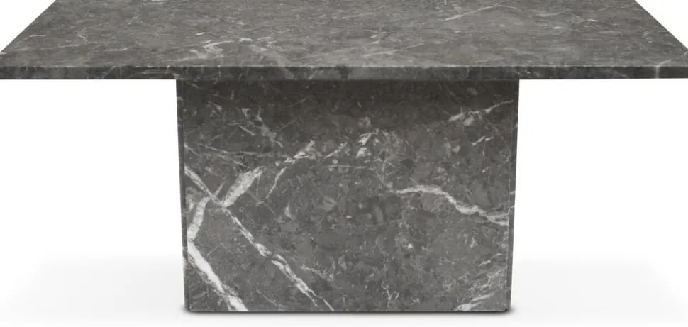 Level soffbord 110x60 cm - Grå marmor