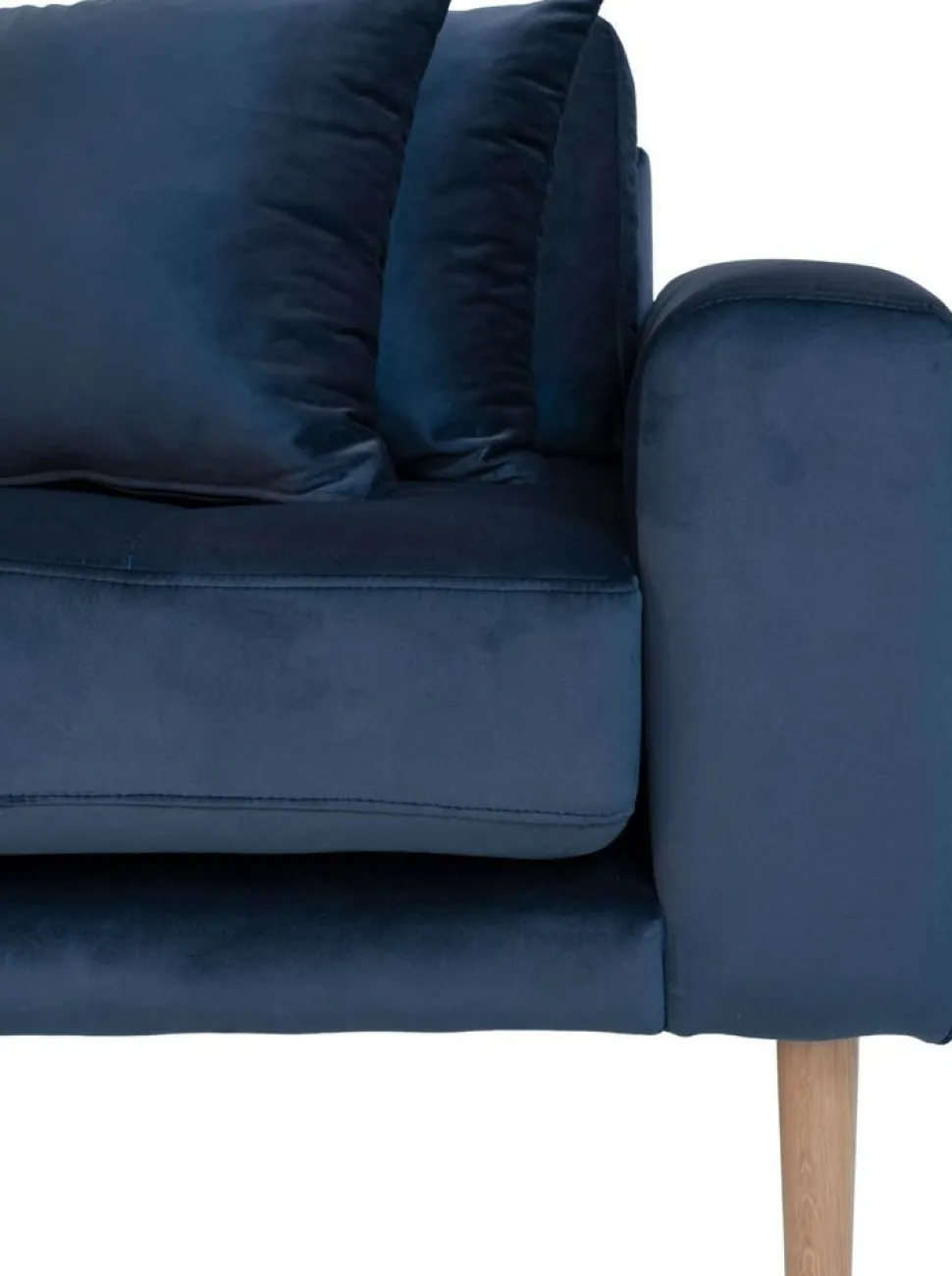 Lido divansoffa vänster - Mörkblå sammet