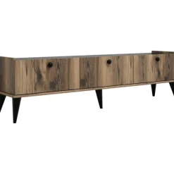 Lidya TV-bänk - Valnöt/marmor