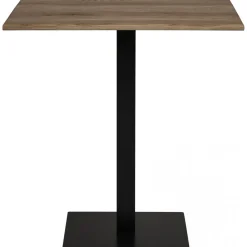 Lignano matbord 70 x 70 cm - Rökt ek/svart