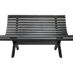 Lillesand sittbänk - Svart + Textilskydd för utemöbler