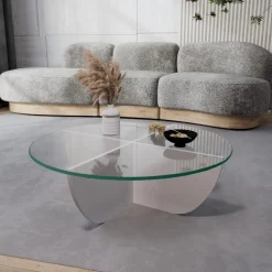 Lily soffbord Ø90 cm - Vit