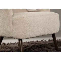 Lincoln fåtölj - Beige bouclè