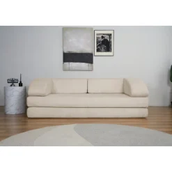 Lincoln 3-sits bäddsoffa i beige manchester