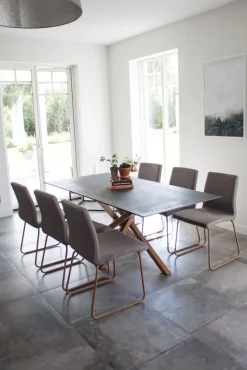 Linero matstol - Svart/grå