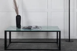 Link soffbord 120 x 60 cm - Svart/vit