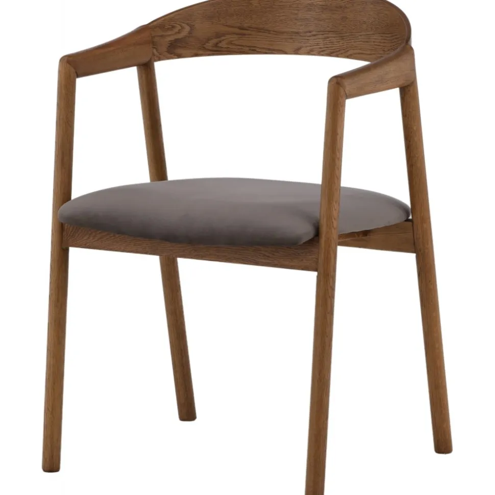 Långön matstol - Ek/grå