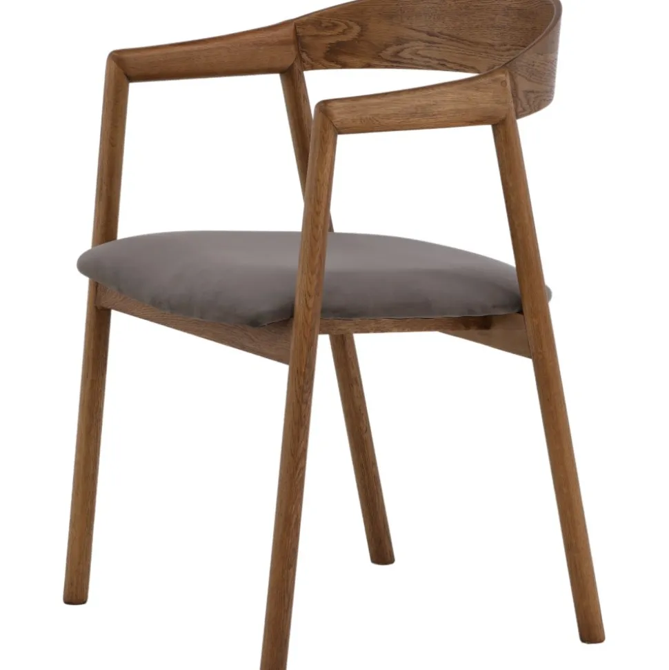 Långön matstol - Ek/grå