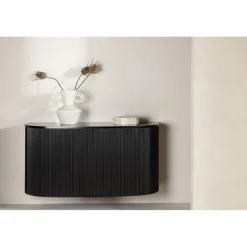 Loca vägghängt sidobord 120 x 45 cm - Svart