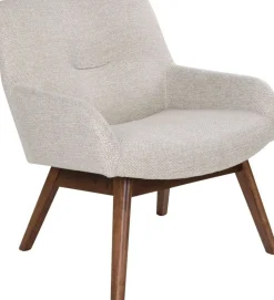 London Fåtölj - Sand/valnöt + Fläckborttagare för möbler