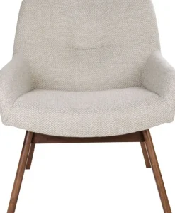 London Fåtölj - Sand/valnöt + Fläckborttagare för möbler