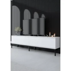 Lord TV-bänk - Svart/vit