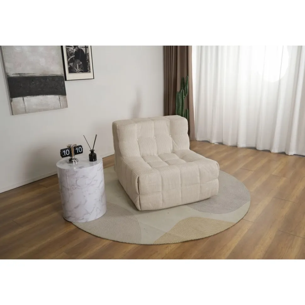 Lounge fåtölj beige manchester - Vera