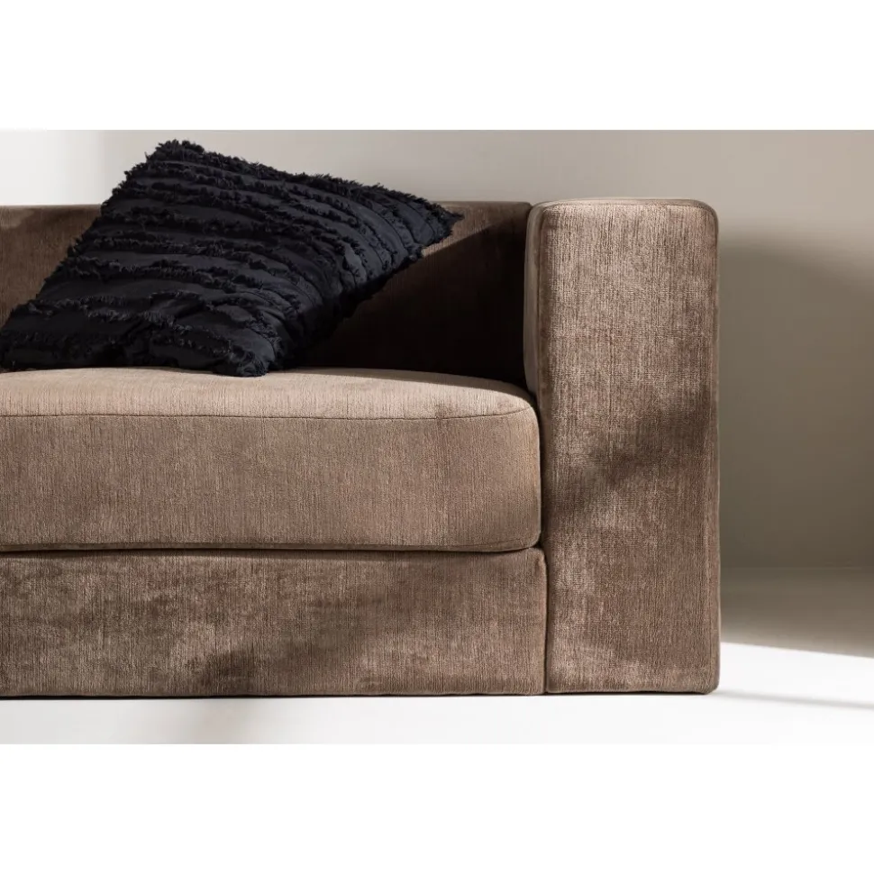 Lumi 3-sits soffa - Brun linne