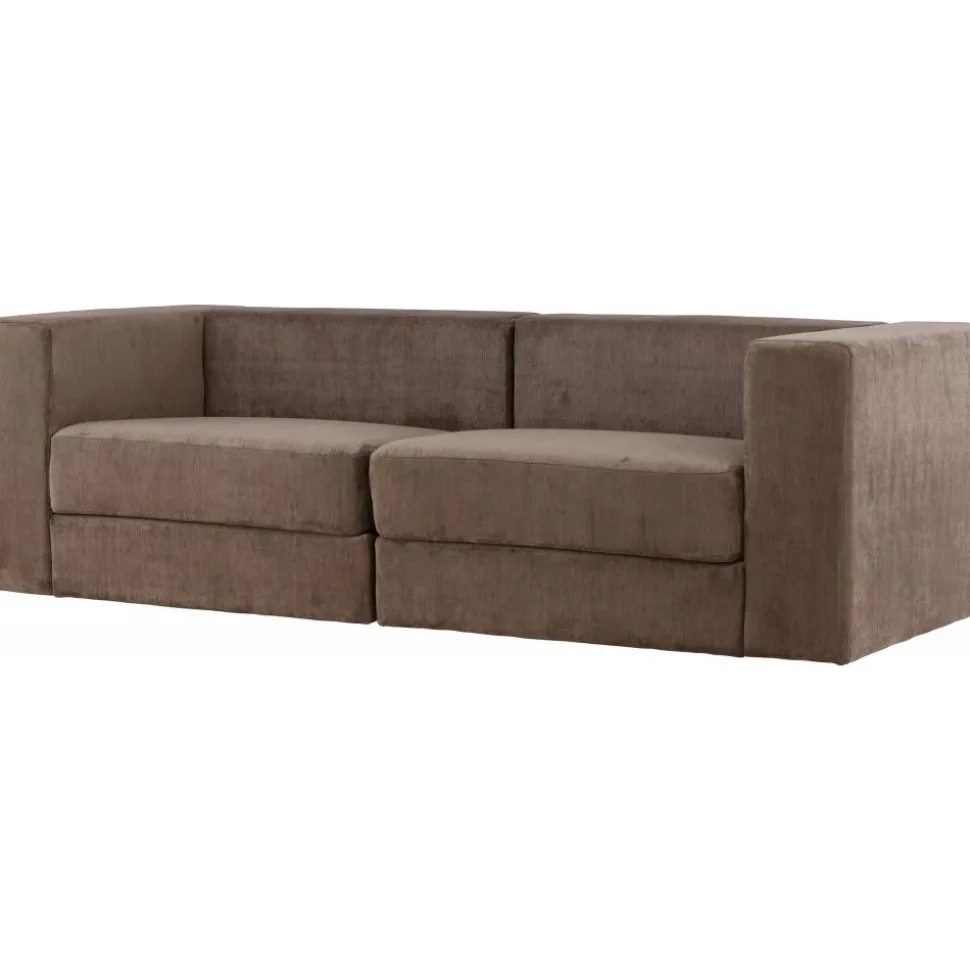 Lumi 3-sits soffa - Brun linne