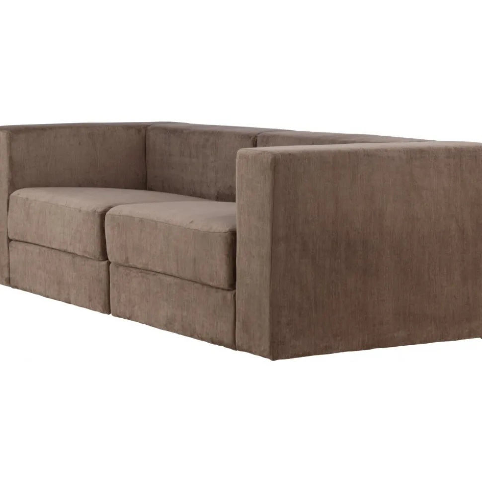 Lumi 3-sits soffa - Brun linne