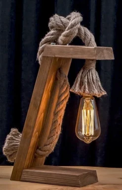 Lumina bordslampa - Brun/guld