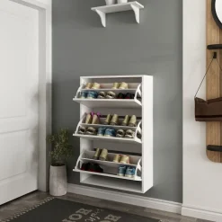 Lupa vägghängt skoskåp - Vit