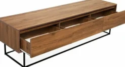 Lupin TV-bänk 180 cm - Valnöt/svart