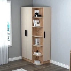 Luses garderob - Furu/beige