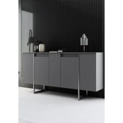 Lux skänk - Antracit/silver