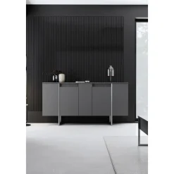 Lux skänk - Antracit/silver