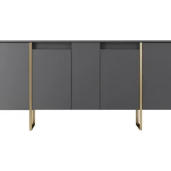 Lux skänk Antracit/guld