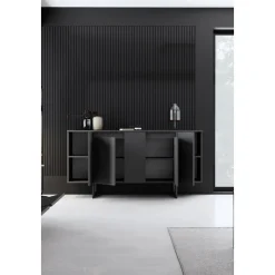 Lux skänk Antracit/svart