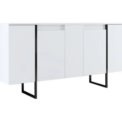 Lux skänk Vit/svart