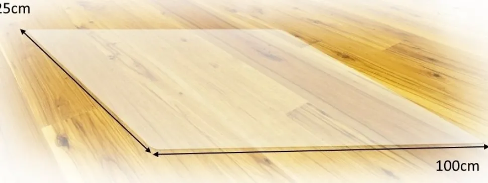 Lyla golvskydd för kontorsstol 100 x 125 cm - Klar