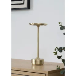 Lyneham uppladdningsbar LED bordslampa - Mässing