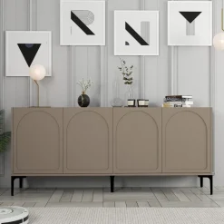 Lyon skänk - Brun/svart