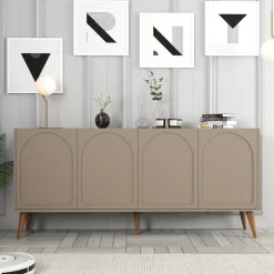 Lyon skänk - Brun/valnöt