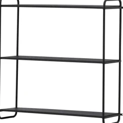 Lyon vägghylla 63 x 62 cm - Svart