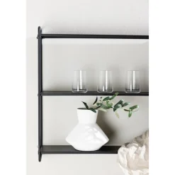 Lyon vägghylla 63 x 122 cm - Svart