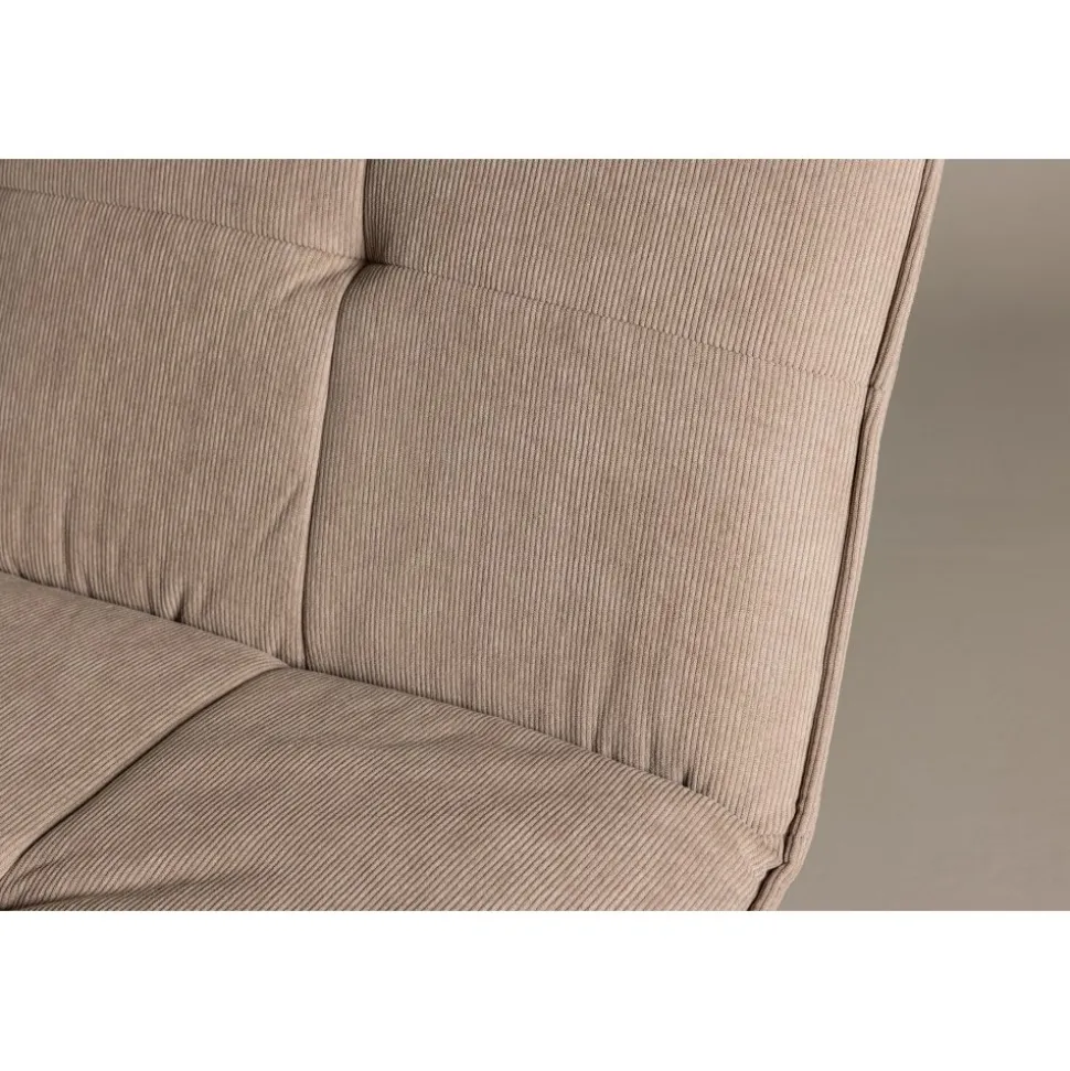 Madison loungestol - Brun manchester/svart