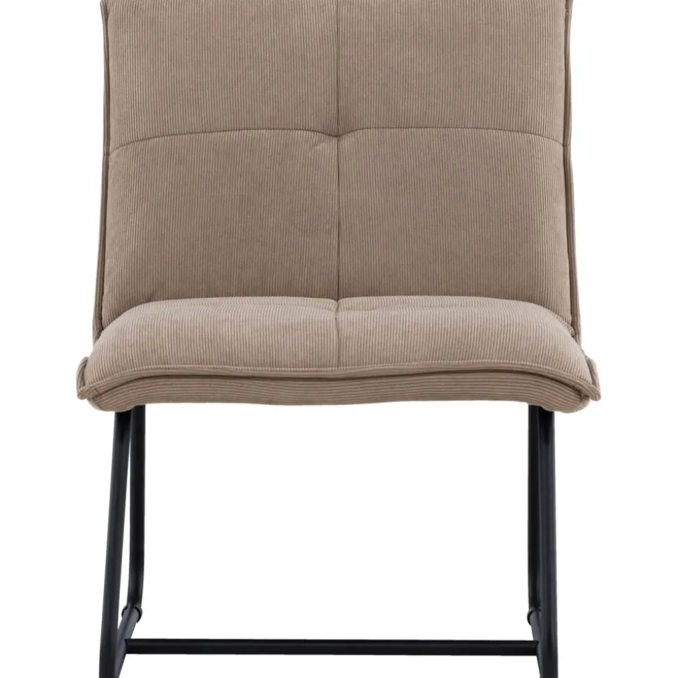 Madison loungestol - Brun manchester/svart