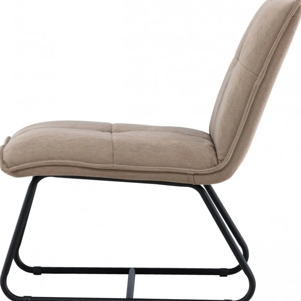 Madison loungestol - Brun manchester/svart