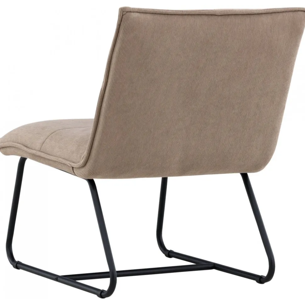 Madison loungestol - Brun manchester/svart