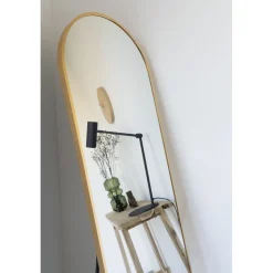 Madrid golvspegel - Mässing + Karta med möbeltassar på köpet!