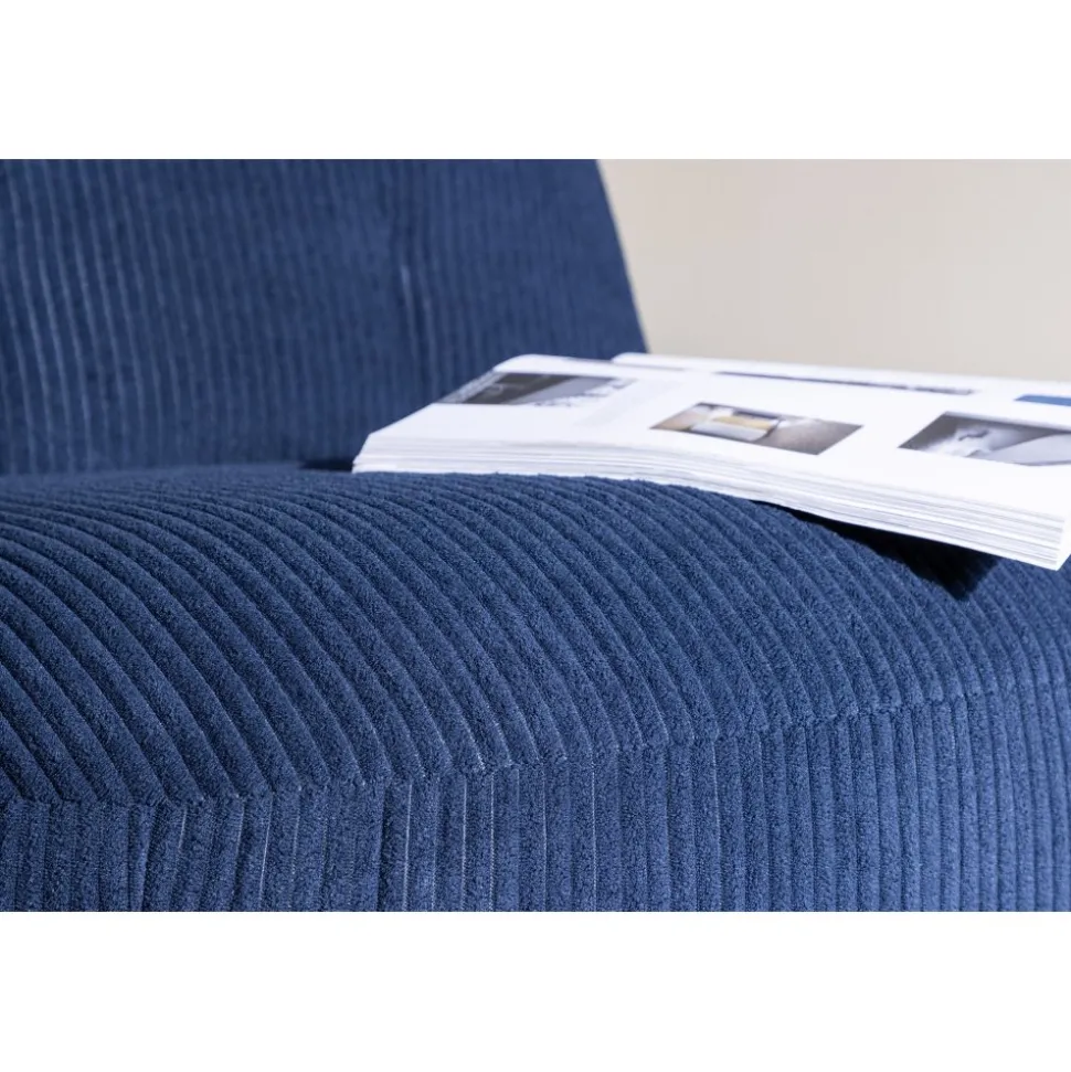 Mahla loungestol - Marinblå manchester