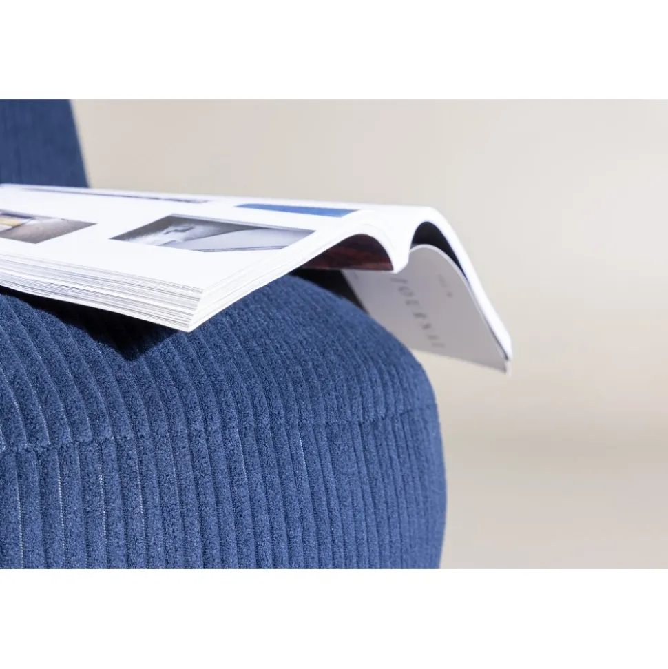 Mahla loungestol - Marinblå manchester