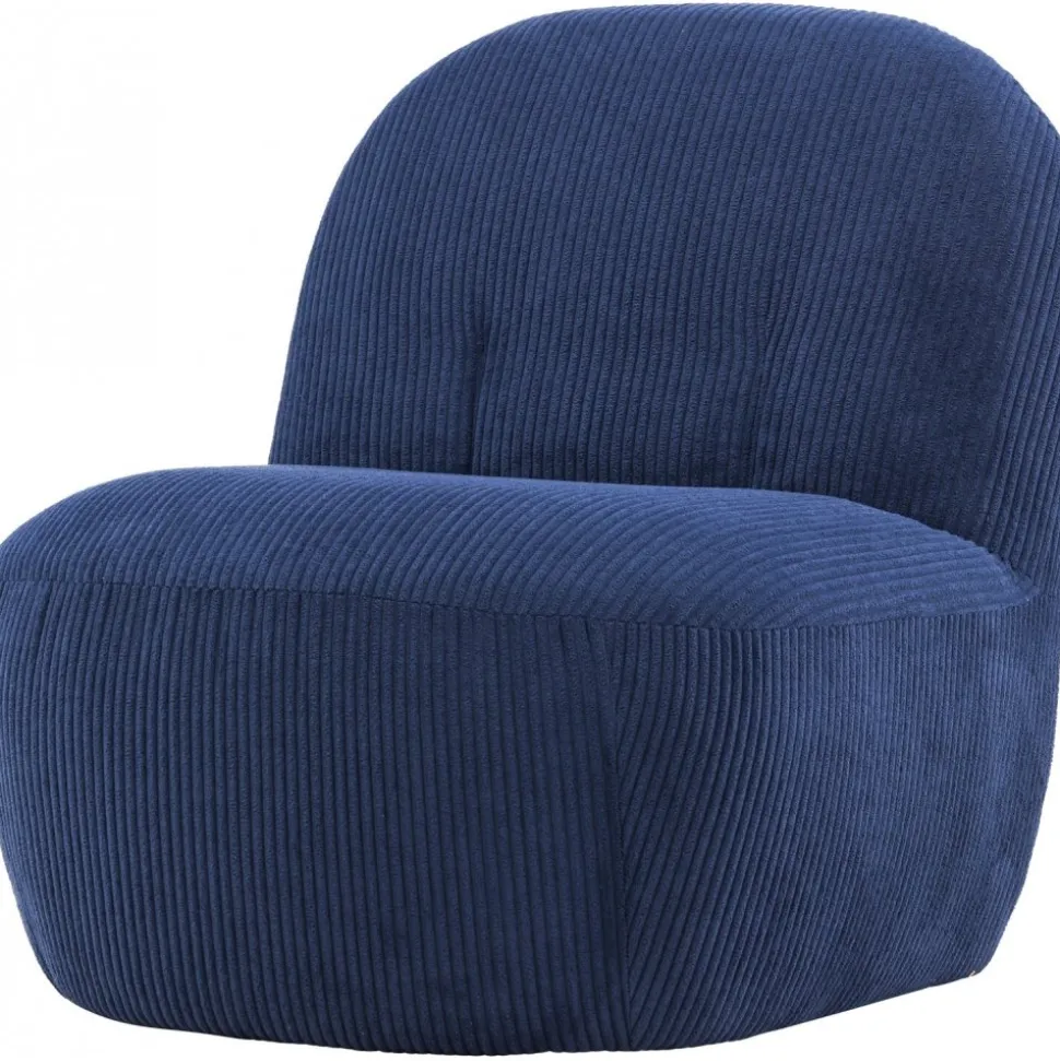 Mahla loungestol - Marinblå manchester