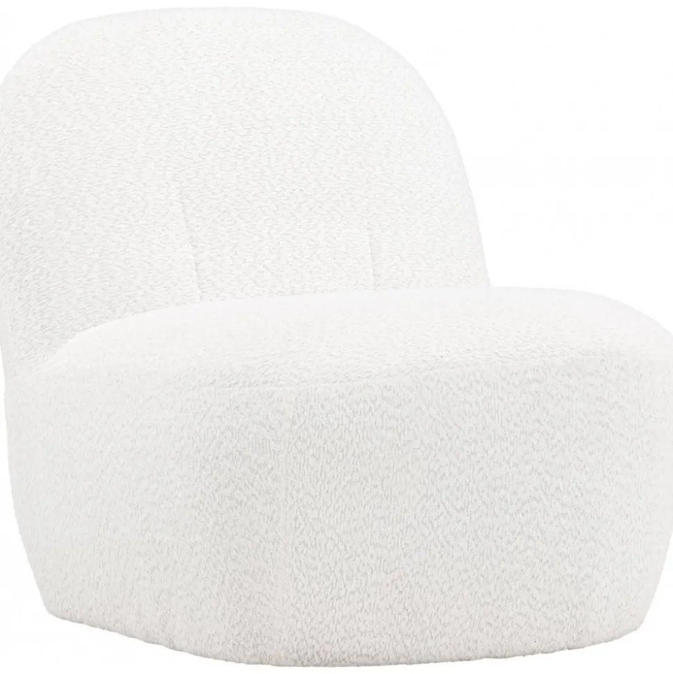 Mahla loungestol - Vit bouclé