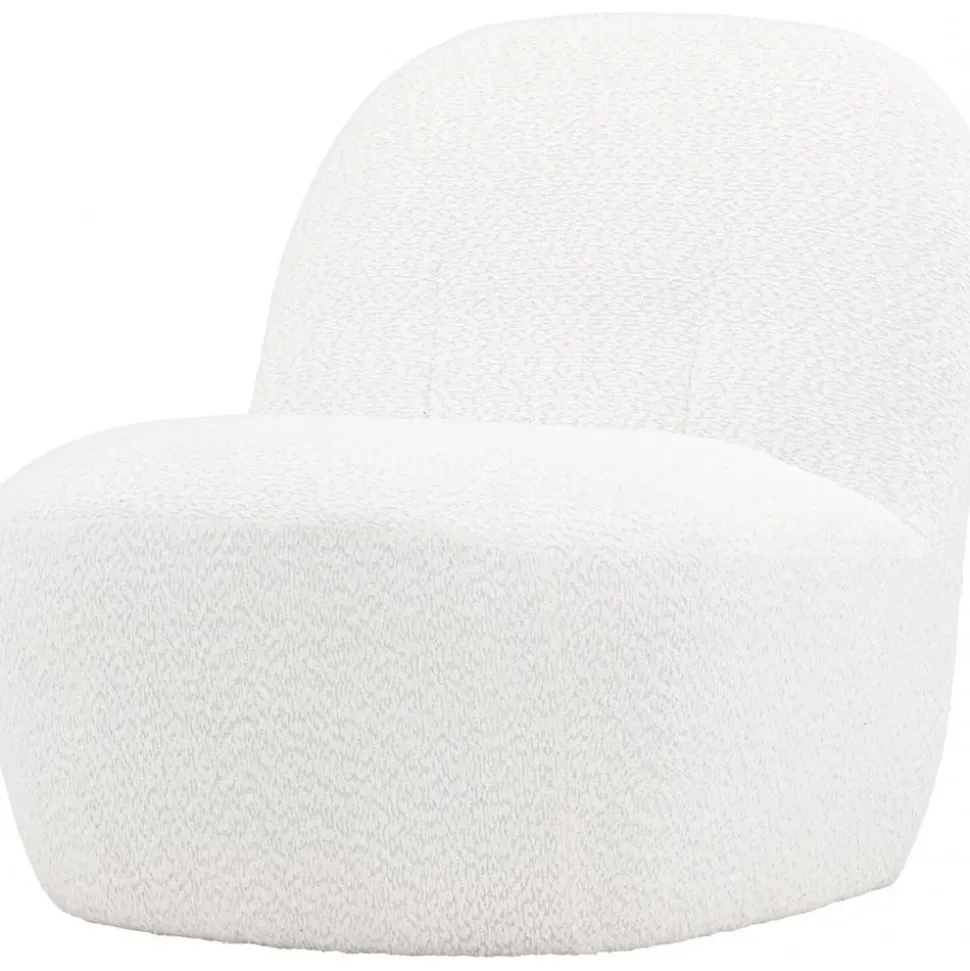 Mahla loungestol - Vit bouclé